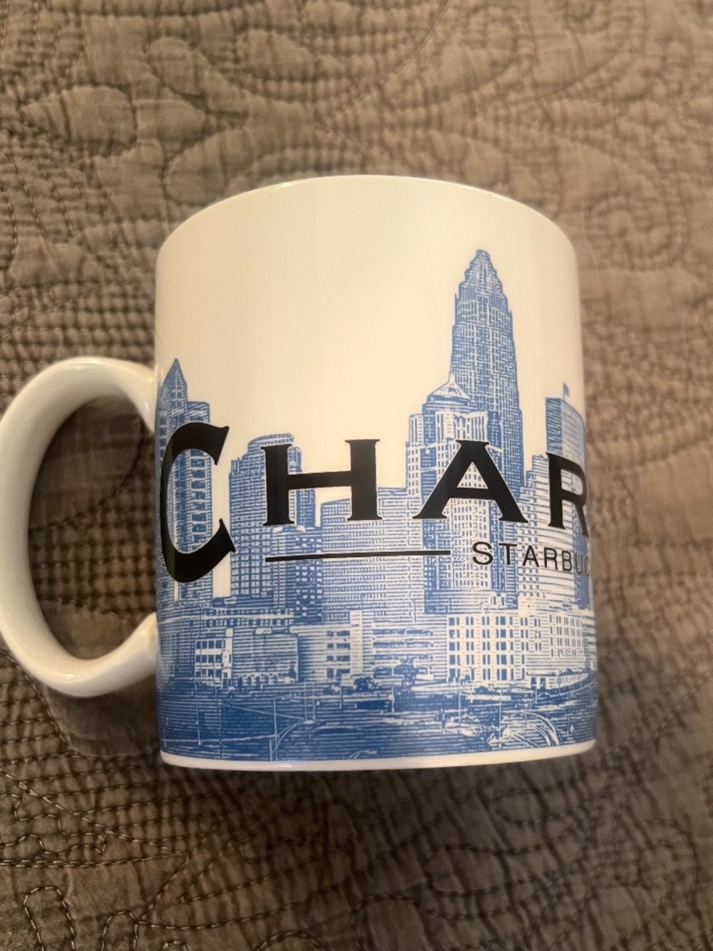 Starbucks Barista Skyline Series One Charlotte Mug with Free Red Espresso Mug